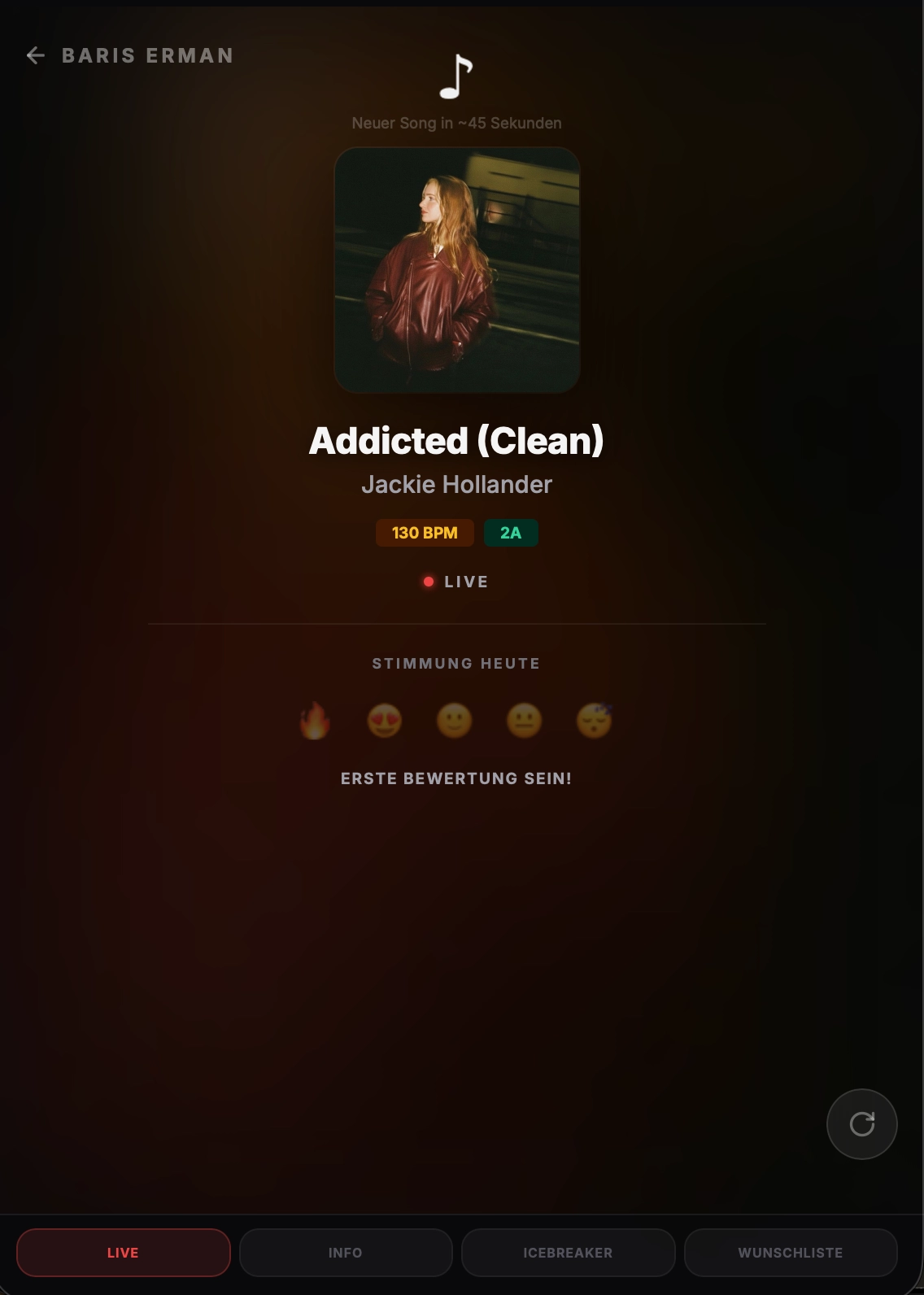 Live-Website: Aktueller Song von DJ ERMAN – Now Playing Live-Ticker